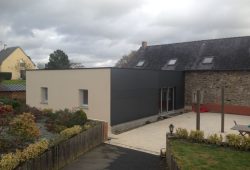 extension bois bardage trespa