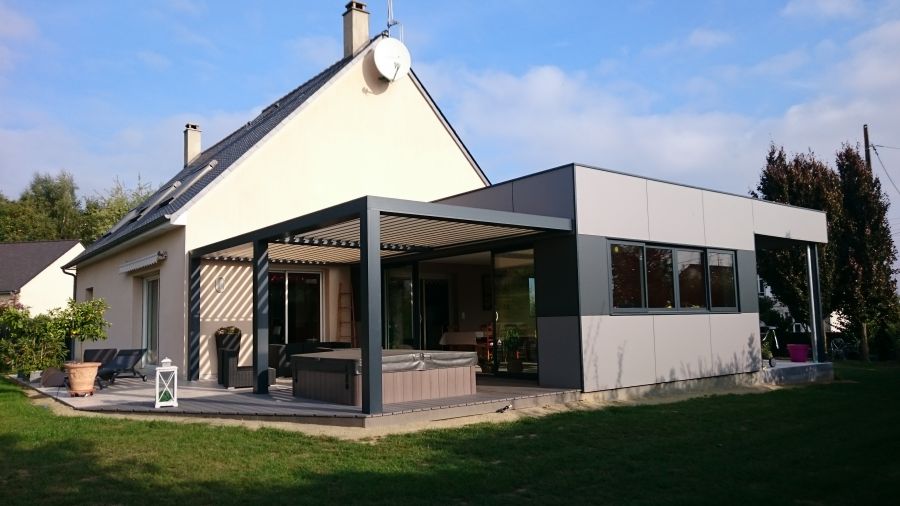 extension bois maison