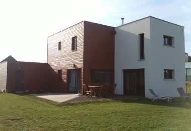 extension brique maison bois
