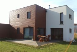 extension brique maison bois